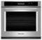 KitchenAid - 30" Built-In Single Electric Wall Oven - Stainless Steel-Front_Standard