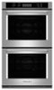 KitchenAid - 27" Built-In Double Electric Convection Wall Oven - Stainless steel-Front_Standard 