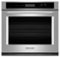 KitchenAid - 27" Built-In Single Electric Wall Oven - Stainless Steel-Front_Standard