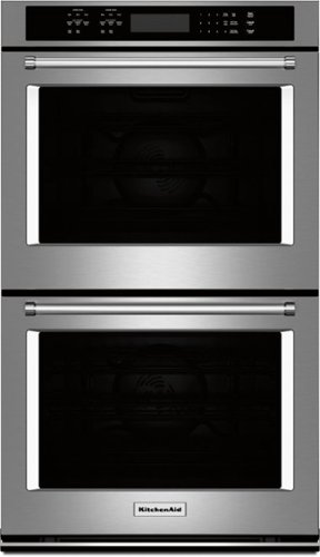  KitchenAid - 30&quot; Built-In Double Electric Convection Wall Oven - Stainless Steel