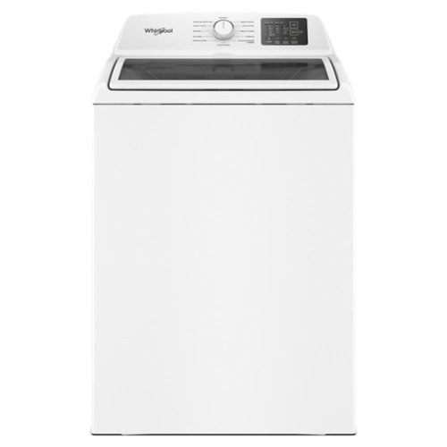 Whirlpool - 4.3 Cu. Ft. Top Load Impeller Washer with Quick Wash Cycle and Soft Close Glass Lid - White
