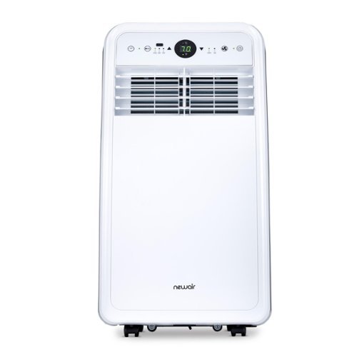 NewAir - 200 Sq. Ft. Portable Air Conditioner, 7,500 BTUs (4,000 BTU, DOE), Easy Setup Window Venting Kit and Remote Control - White-Angle_Standard 