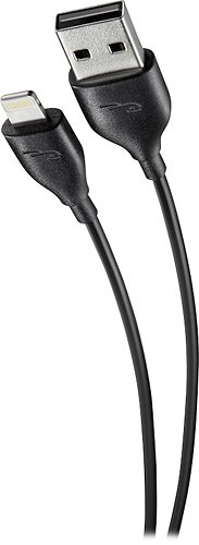  Rocketfish™ - 3.3' Lightning USB Charge/Sync Cable - Black