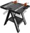 WORX - Pegasus 2-in-1 Folding Work Table & Sawhorse, Easy Setup Portable Lightweight Workbench Includes 2 Clamps & 4 Clamp Dogs - Black-Front_Standard