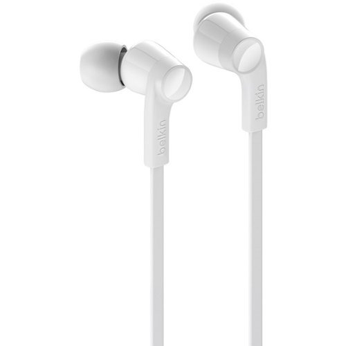 Belkin - SoundForm Wired Earbuds with USB-C Connector - Stereo - USB Type C - Wired - Earbud - Binaural - In-ear - 4 ft - White-Front_Standard 
