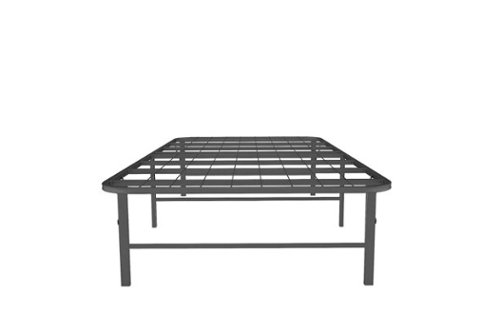 Signature Sleep - Lewis Metal Platform Twin Bed Frame - Black-Front_Standard 