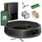 iRobot - Roomba 705 Vacuum + AutoEmpty Dock - Extreme Power-Lifting Suction, Anti-Tangle Dual Rubber Brushes, Self Empties, LiDAR - Black-Front_Standard