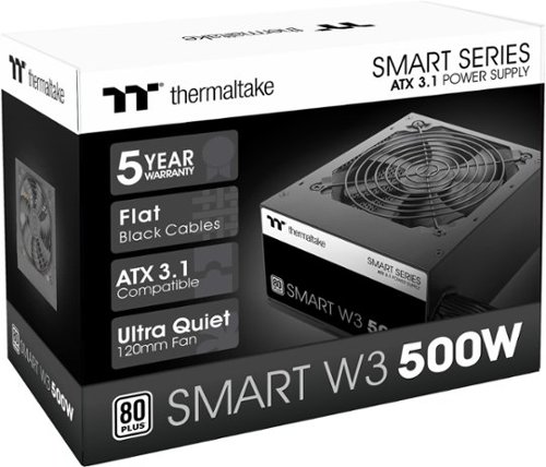 Thermaltake Smart W3 500W 80Plus Certified ATX v3.1 Spec Power Supply - Black HOW TO BUY