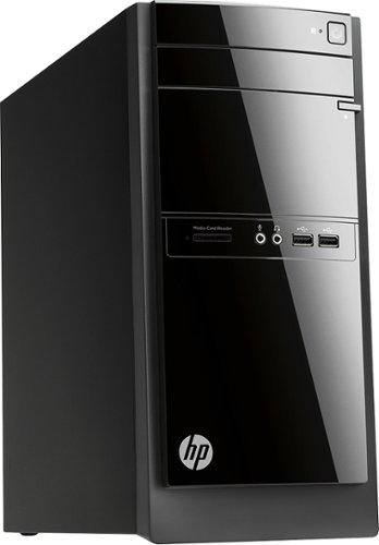  HP - Desktop - Intel Core i3 - 4GB Memory - 1TB Hard Drive - Gray