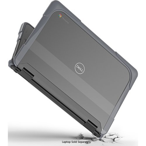 SaharaCase DualShock Laptop Case for Dell 3120/3110/3100 Clamshell and 2-in-1 Chromebook - Gray/Clear BUY IN UAE
