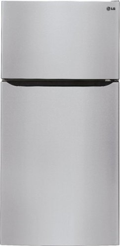 LG - 23.8 Cu. Ft. Top-Freezer Refrigerator with Ice Maker - Stainless steel