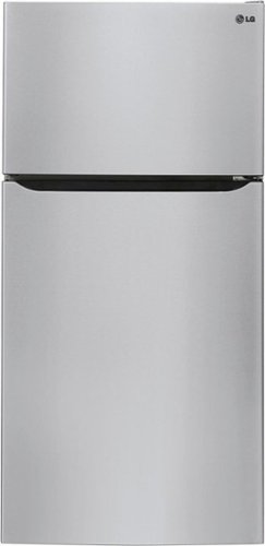  LG - 20.2 Cu. Ft. Top-Freezer Refrigerator - Stainless Steel