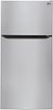 LG - 20.2 Cu. Ft. Top-Freezer Refrigerator - Stainless Steel-Front_Standard