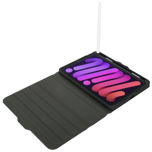 Targus VersaVu Slim Antimicrobial Case for Apple iPad mini (A17 Pro) and iPad mini (6th generation 2021) - Black BUY IN DUBAI