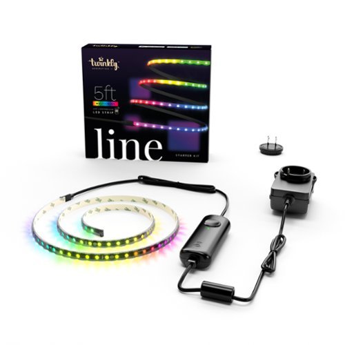  Twinkly - Smart Light Strip-Line 100 RGB LED Gen II Starter Kit - Black