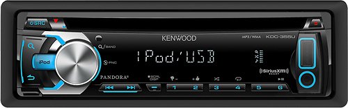  Kenwood - CD - Apple® iPod®- and Satellite Radio-Ready - In-Dash Receiver - Black