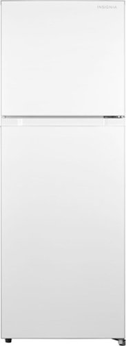 Insignia™ - 10.1 Cu. Ft. Top-Freezer Refrigerator with Reversible Door and ENERGY STAR Certification - White-Front_Standard