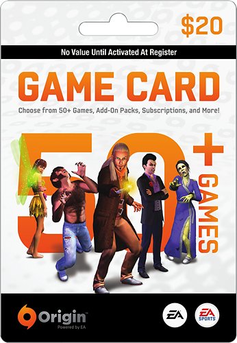  Electronic Arts - EA Origin $20 Wallet Card