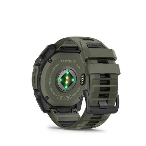 Garmin tactix 8 AMOLED GPS Smartwatch 51 mm Fiber-reinforced polymer with titanium rear cover - Olive Drab Cerakote Coating - (2026) SHOP ONLINE