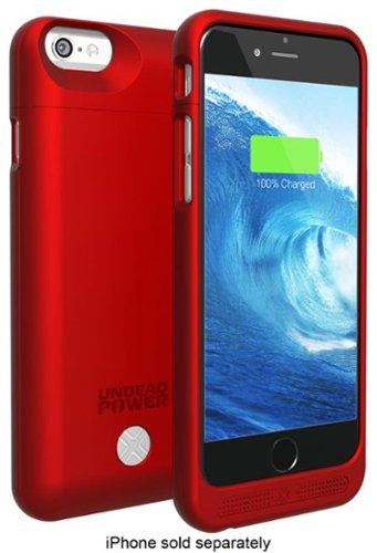 Lenmar - Maven External Power Case for Apple® iPhone® 6 - Red-Front_Standard 