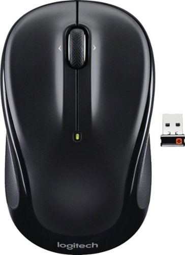 Logitech - M325 Wireless Optical Ambidextrous Mouse - Black