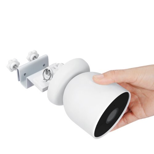 Wasserstein Gutter Mount for Google Nest Cam (Battery) - White GLOBAL SHIPPING