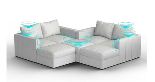 Lovesac - 7 Seats + 8 Sides Corded Velvet & Lovesoft with 8 Speaker Immersive Sound + Charge System