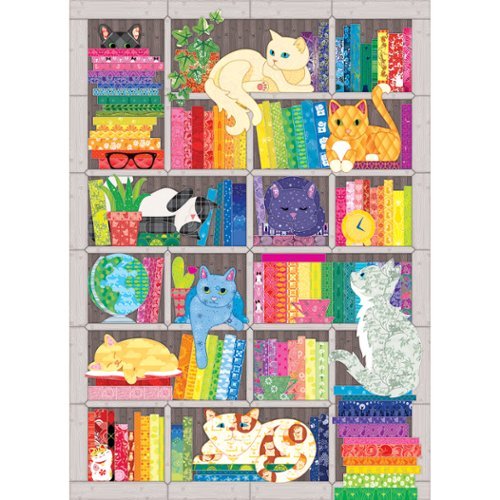 Outset Media - Outset Media: 1000 Piece Puzzle: Rainbow Cat Quilt - Reference Poster Included