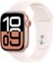 Apple Watch Series 10 (GPS+Cellular) 42mm Aluminum Case with Light Blush Sport Band - M/L - Rose Gold - (2024)-Angle_Standard