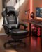 GTPlayer - Gaming Chair with Footrest Big and Tall Racing Style Computer Chair - Gray-Front_Standard