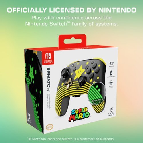 Turtle Beach Rematch Wireless Gaming Controller for Nintendo Switch, Nintendo Switch 2 - Super Mario Star HOW TO BUY