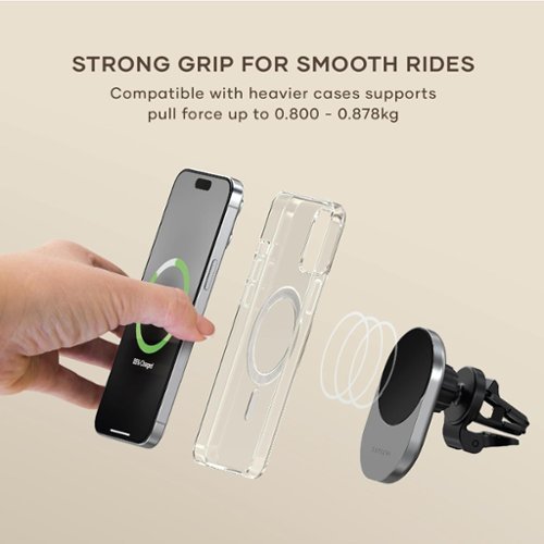 Satechi Wireless Qi2 Car Charger for iPhone - Space Gray GLOBAL SHIPPING