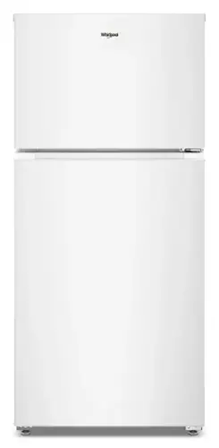 Front. Whirlpool - 14.3 Cu. Ft. Top Freezer Refrigerator with Total Coverage Cooling - White.