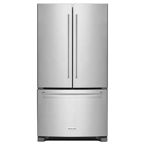  KitchenAid - 25 cu. ft. French Door Refrigerator with Interior Water Dispenser - Stainless Steel