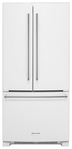 KitchenAid - 22.1 Cu. Ft. French Door Refrigerator - White-Front_Standard 