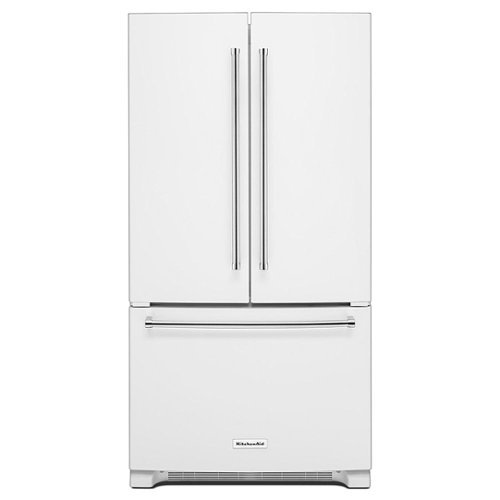 KitchenAid – 20 Cu. Ft. French Door Counter-Depth Refrigerator – White