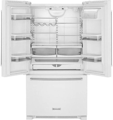 KitchenAid - 20 Cu. Ft. French Door Counter-Depth Refrigerator - White