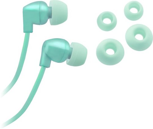  Insignia™ - Stereo Earbud Headphones - Green