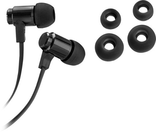  Insignia™ - Stereo Earbud Headphones - Black