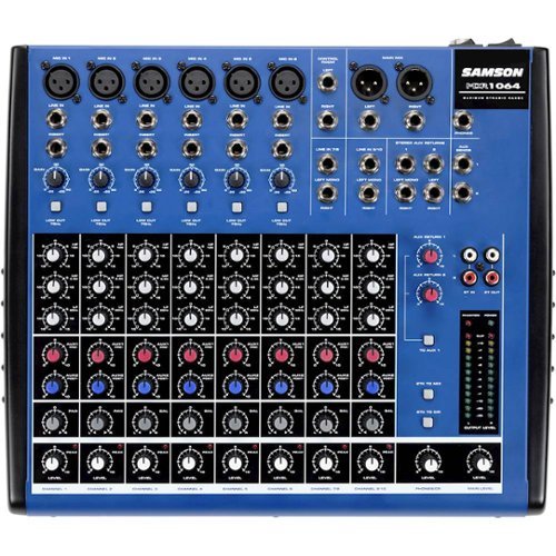 Samson - MDR Series 10-Channel Mixer - Blue-Front_Standard 