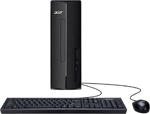 Acer - Aspire XC-1715_CZN-UB13 Desktop - AMD Ryzen 3 5400U 2021 - 8GB LPDDR5 Memory - 512GB Storage - USB Keyboard and Mouse - Black