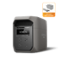 EcoFlow - DELTA 3 Max (2048 Wh Capacity) Portable Power Station,3400W Output with X-Boost,Solar Generator for Home Use/Camping - Black-Front_Standard