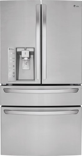  LG - 29.9 Cu. Ft. 4-Door French Door Refrigerator with Thru-the-Door Ice and Water