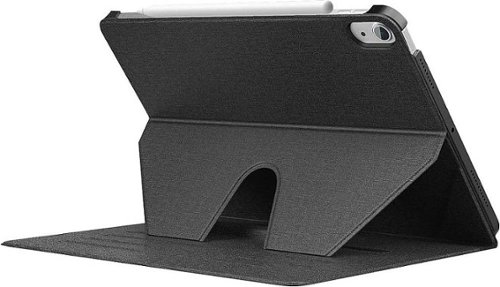 SaharaCase - Venture Series Multi-Angle Case for Apple iPad Air 10.9" (4th and 5th Gen) and iPad Air 11" (M2 2024 and M3 2025) - Black-Angle_Standard