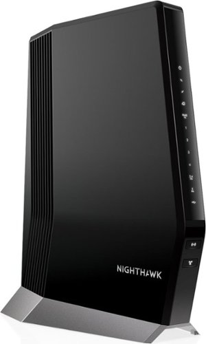 NETGEAR - Nighthawk AX6000 Wi-Fi 6 Router with DOCIS 3.1 Cable Modem - Black-Left_Standard 