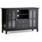 Simpli Home - Artisan SOLID WOOD 53 inch Wide Transitional TV Media Stand For TVs up to 60 inches - Black-Front_Standard