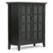 Simpli Home - Acadian Medium Storage Cabinet - Black-Front_Standard