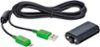 Insignia™ - Charge & Play Kit for Xbox One and One S Controllers - Black/Green-Front_Standard