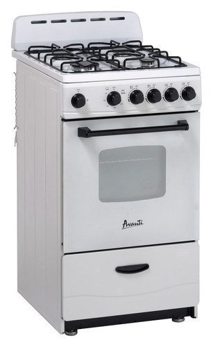 Avanti - 2.2 Cu. Ft. Freestanding Gas Range - White-Front_Standard 