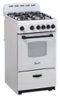 Avanti - 2.2 Cu. Ft. Freestanding Gas Range - White-Front_Standard